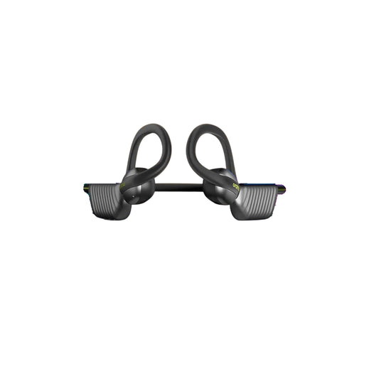 Black wireless earbuds