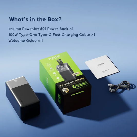 Oraimo PowerJet 501 50000mAh 85W | Fast Charging Power Bank Kinshasa DRC