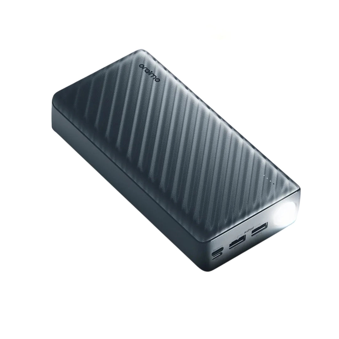 Oraimo OPB-1301 | 30,000mAh Power Bank – Ultra-High Capacity Fast Charging with Smart Protection.