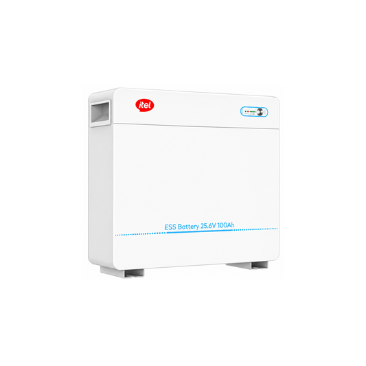 itel Energy IPW-25100 – 25.6V 100Ah LiFePO4 Battery, 2.56kWh, Wall-Mounted