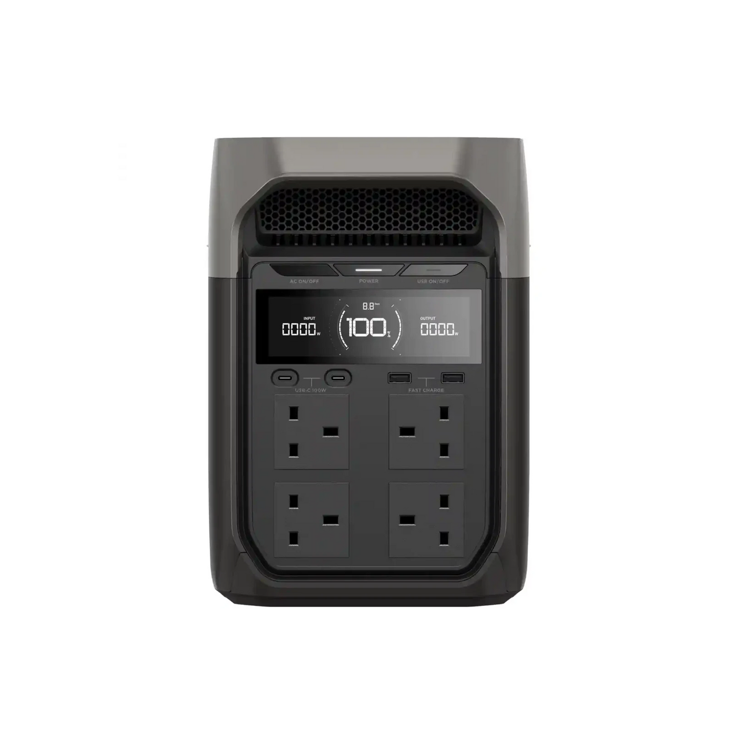 EcoFlow DELTA 3 Portable Power Station – 1024Wh, 1800W Output, Fast Recharge
