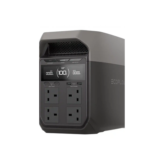 EcoFlow DELTA 3 Portable Power Station – 1024Wh, 1800W Output, Fast Recharge
