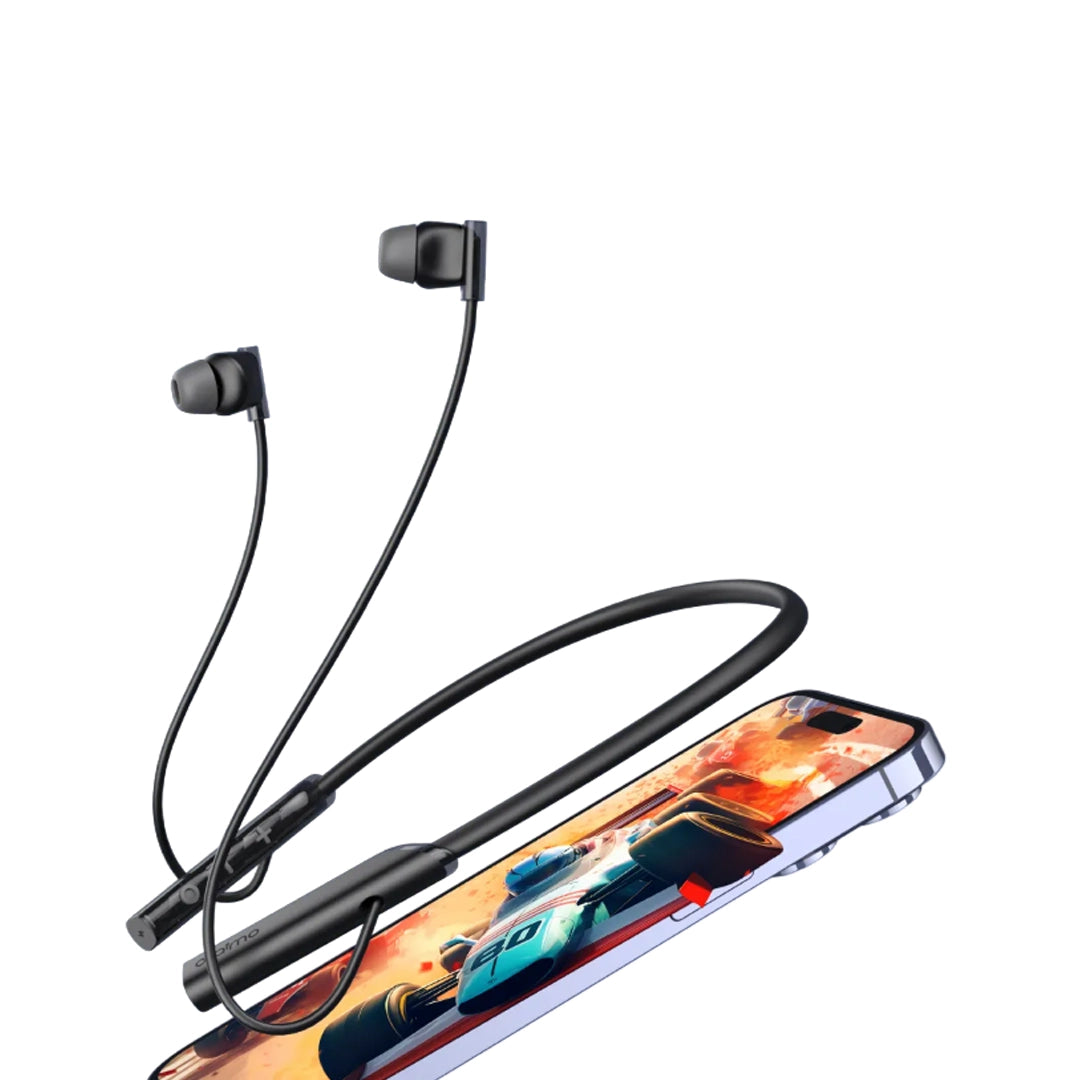 Oraimo Necklace Lite | OEB-311 Wireless Neckband Earphones | Deep bass, clear calls, and long battery life.